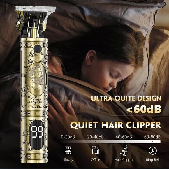 Cordless Hair Clippers for Men Professional Beard Trimmers with LCD Display - Picture 7 of 7